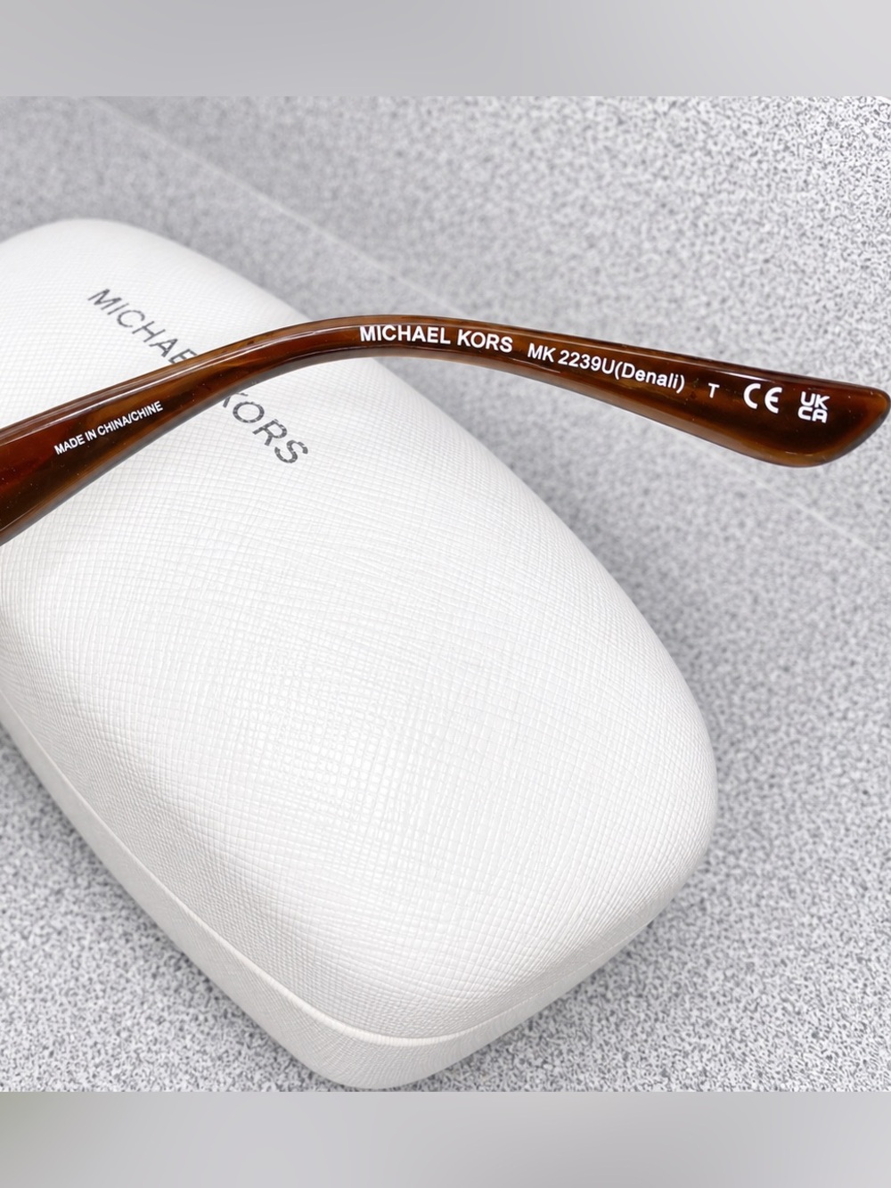 Michael Kors MK2239U Denali 4028/2 1N Tortoise Rectangular Sunglasses 52-20-145 - Picture 8 of 11